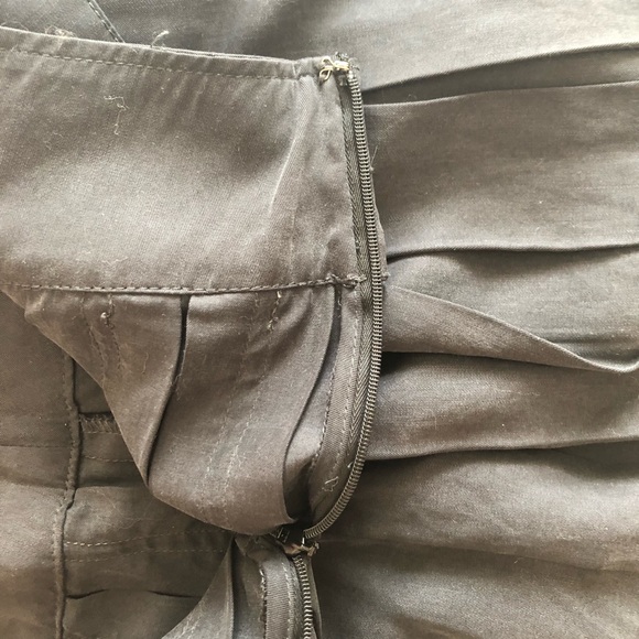 Free People Tencel A line and circle mini pleated skirt - dusty black - Picture 8 of 11